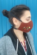 Embroidered Copper Mask